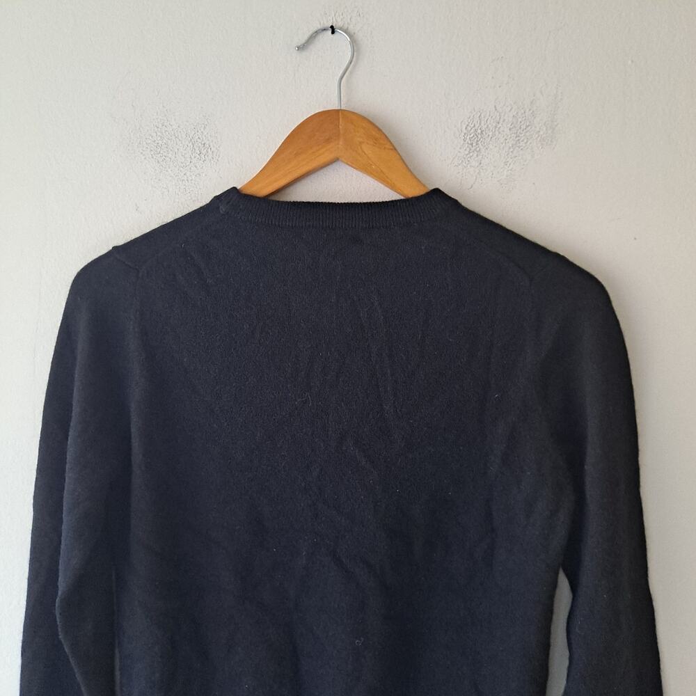 NWT Quince Mongolian Cashmere Crewneck Sweater Long Sleeve Black Womens Size XS - Picture 7 of 11